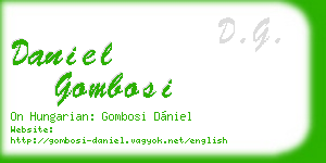 daniel gombosi business card