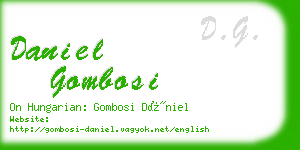 daniel gombosi business card